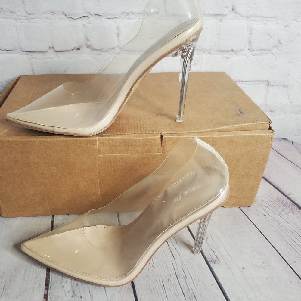 Public Desire Drake Clear Court Heels